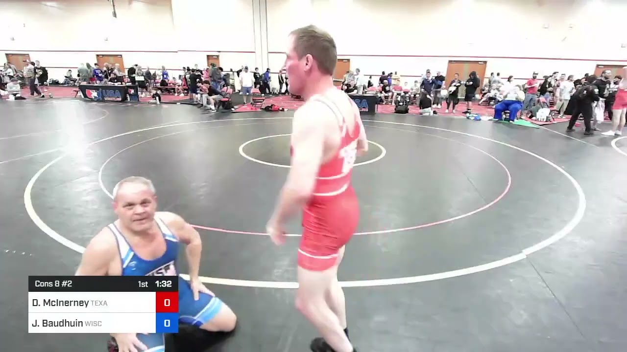 78 Kg Cons 8 #2 - Dennis McInerney, Texas Vs James Baudhuin, Wisconsin 708d
