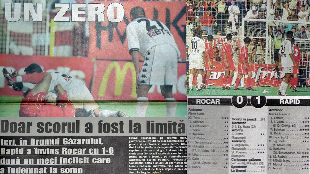 Rocar - Rapid 0-1 📆26.09.1999