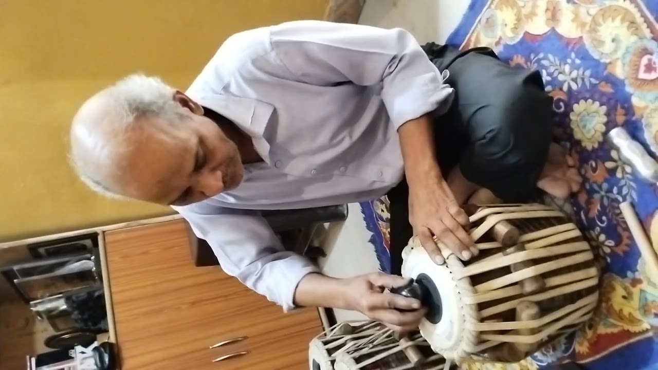 A world famous tabla maker and A world famous tabla player ram kumar mishra ji. 