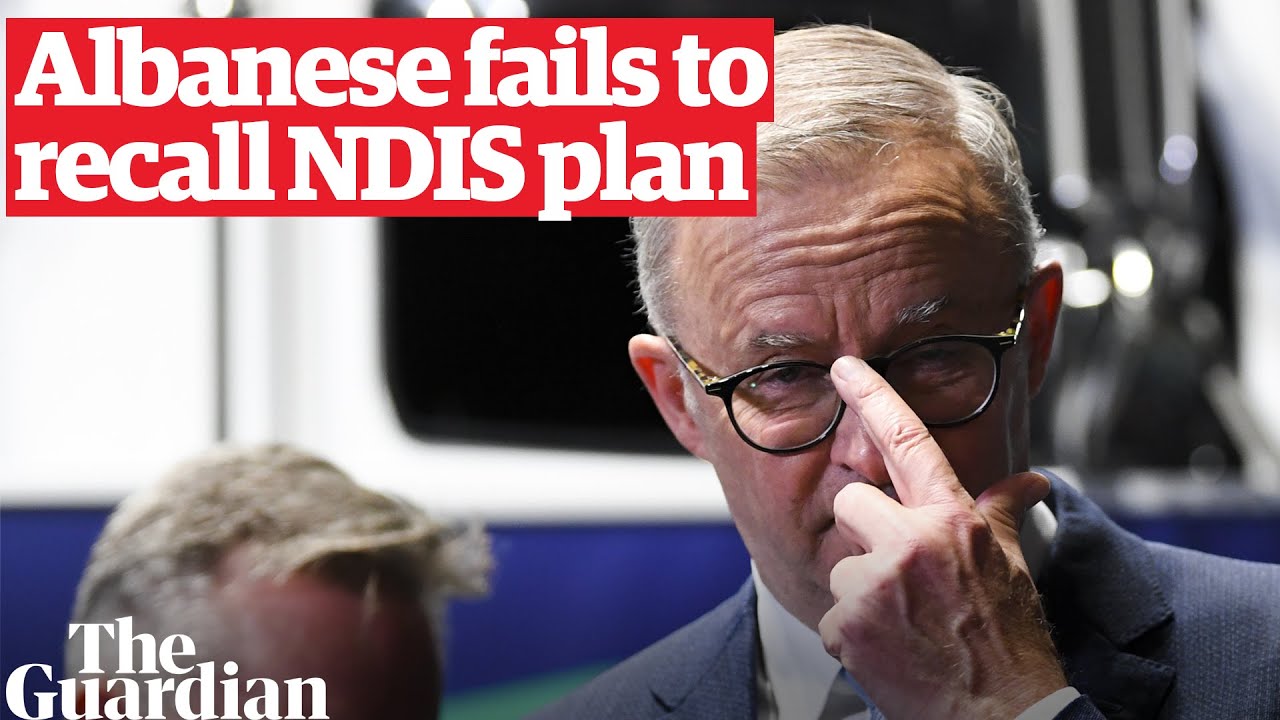 Anthony Albanese fails to list the six points from Labor's NDIS plan