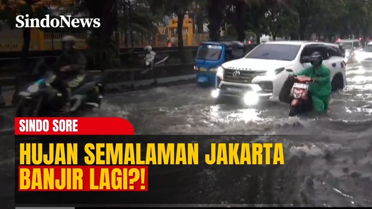 Hujan Semalaman Jakarta Banjir Lagi?! Puluhan Kendaraan Mogok usai Paksa Terobos | Sindo Sore |20/02