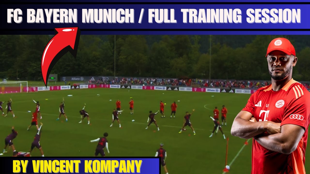 🎯FC Bayern Munich / Full Training Session By Vincent Kompany