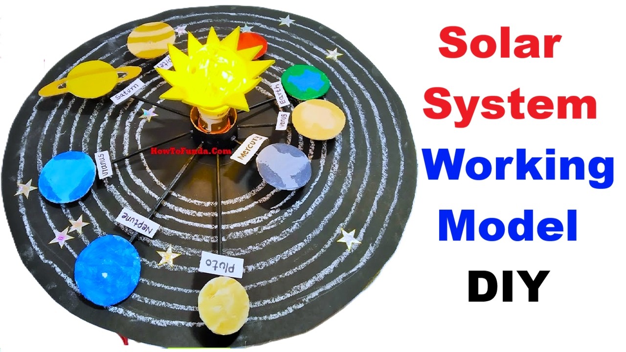 solar system working model for science exhibition project |  diy at home | craftpiller