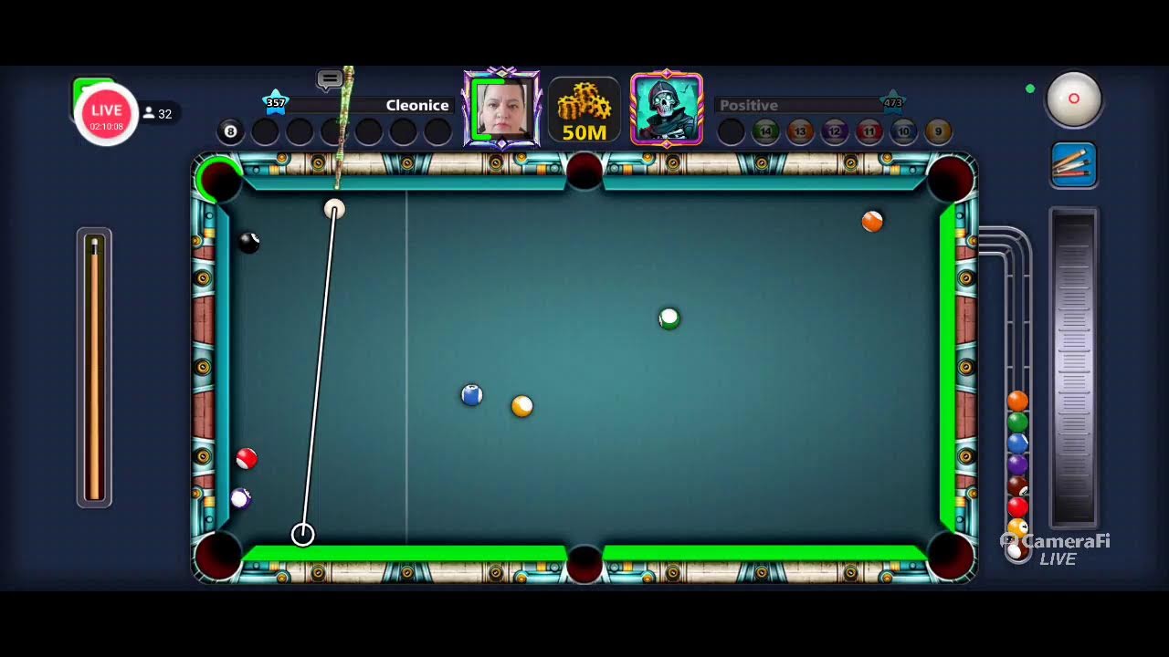 IRANILDO 8 BALL POOLL AO VIVO CONTA DE INSCRITO