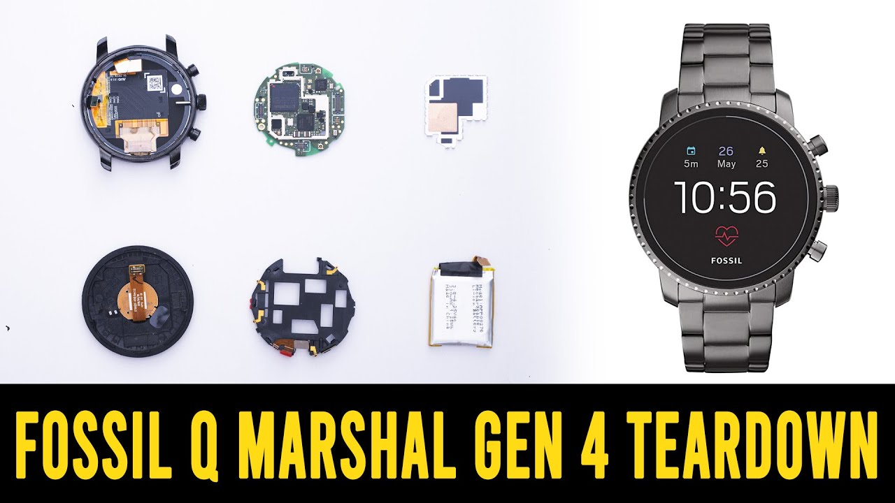 Fossil Q Marshal Gen 4 Teardown and Battery replacement