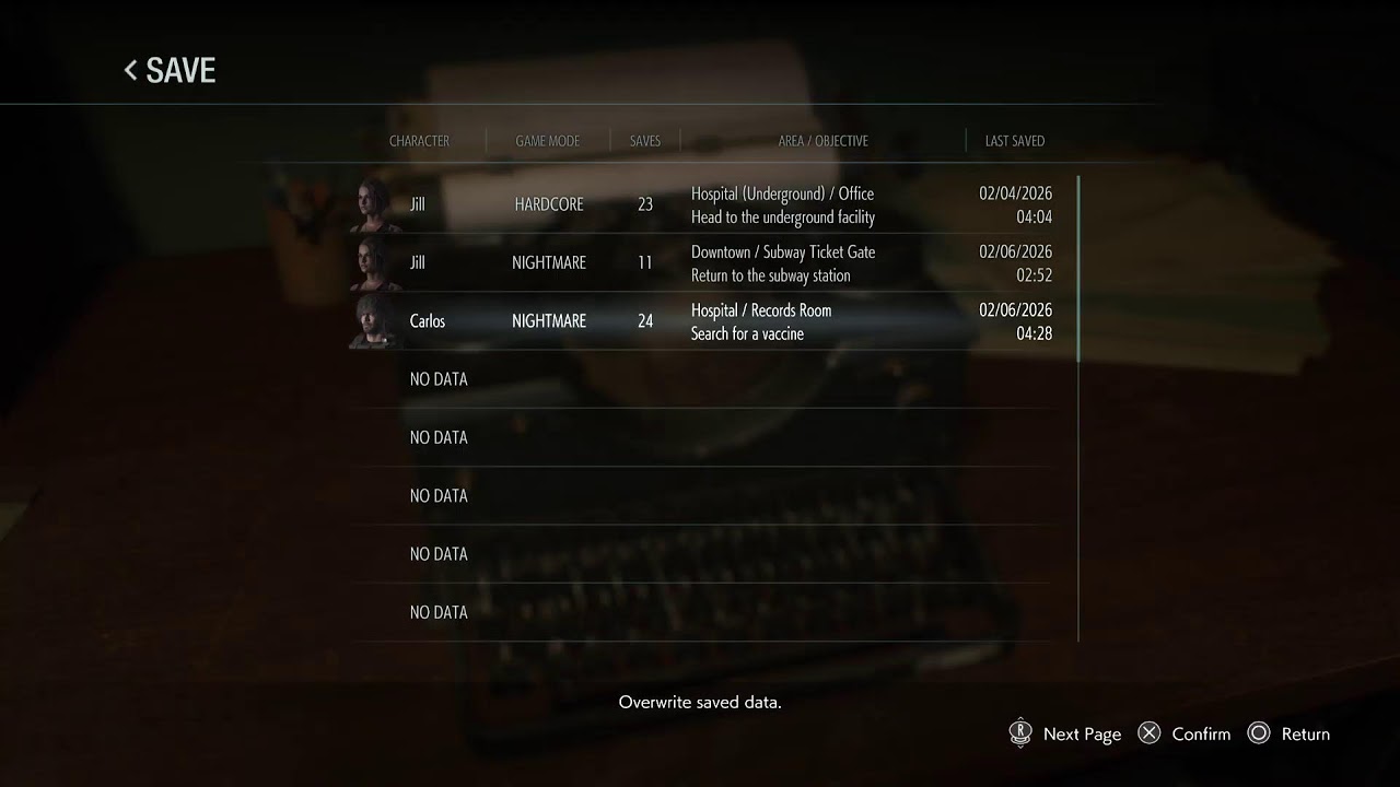 Let's play Resident Evil 3 Nightmare difficulty