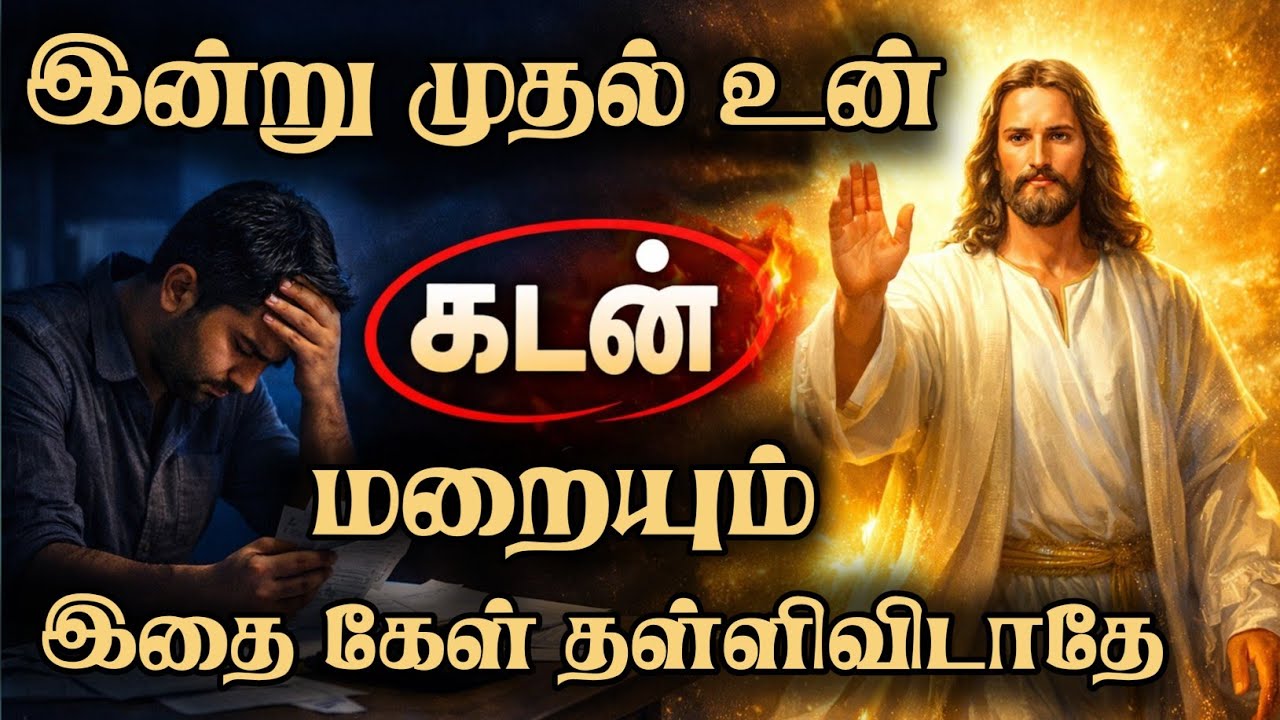 இன்று முதல் உன் கடன் மறையும் இதை தள்ளிவிடாதே #tamilchristianmessage #jesustamil #godspromise #jesus 