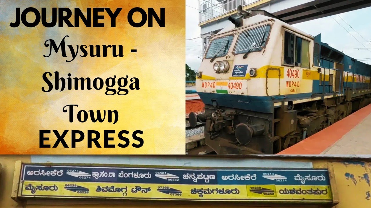 Journey onboard Mysuru - Shimogga Town Express (16225)