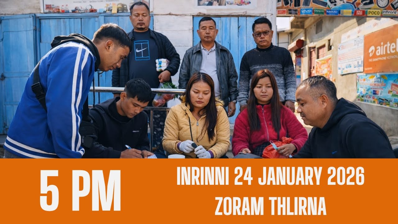 DD News Mizoram Zoram Thlirna | 24 January 2026 | 5:00 PM
