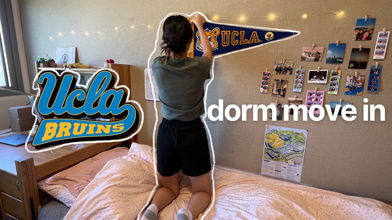 UCLA COLLEGE DORM MOVE IN VLOG & MINI DORM TOUR 🧸