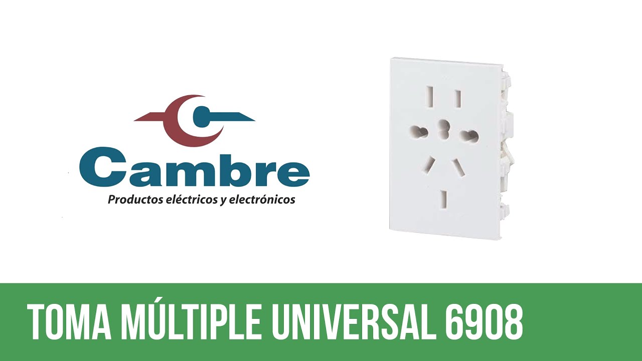 TOMA MÚLTIPLE UNIVERSAL CAMBRE 6908