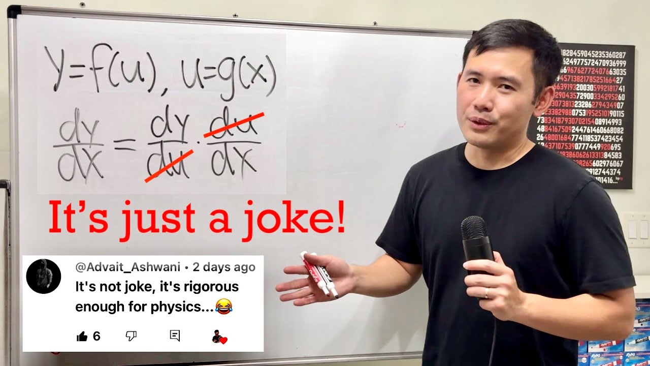 It’s not joke, it’s rigorous enough for physics… 😂
