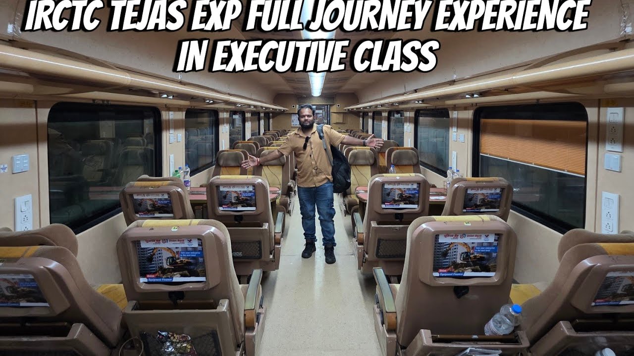 IRCTC TEJAS EXP THE PRIVATE TRAIN. FULL JOURNEY EXPERIENCE IN EXICUTIVE CLASS. 82901 IRCTC TEJAS EXP