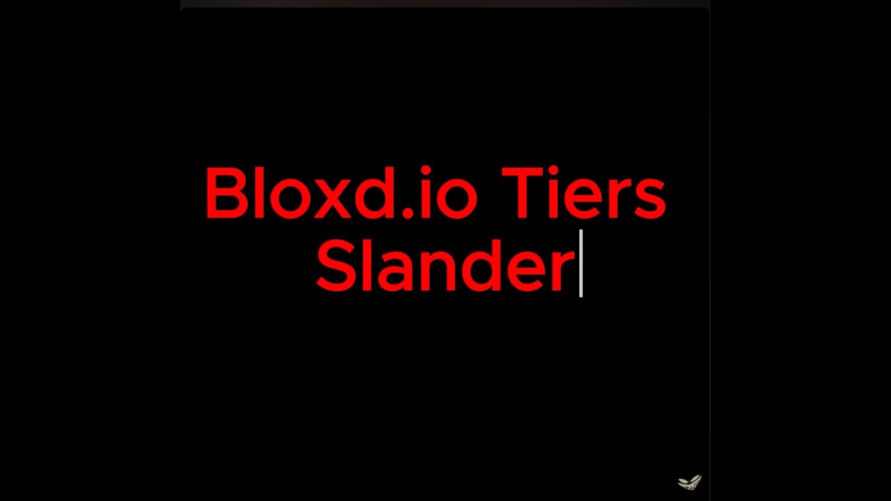 Bloxd.io Tier list slander