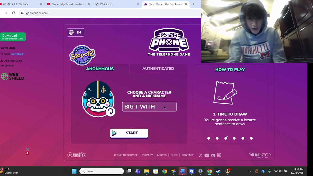 gartic phone stream with viewers