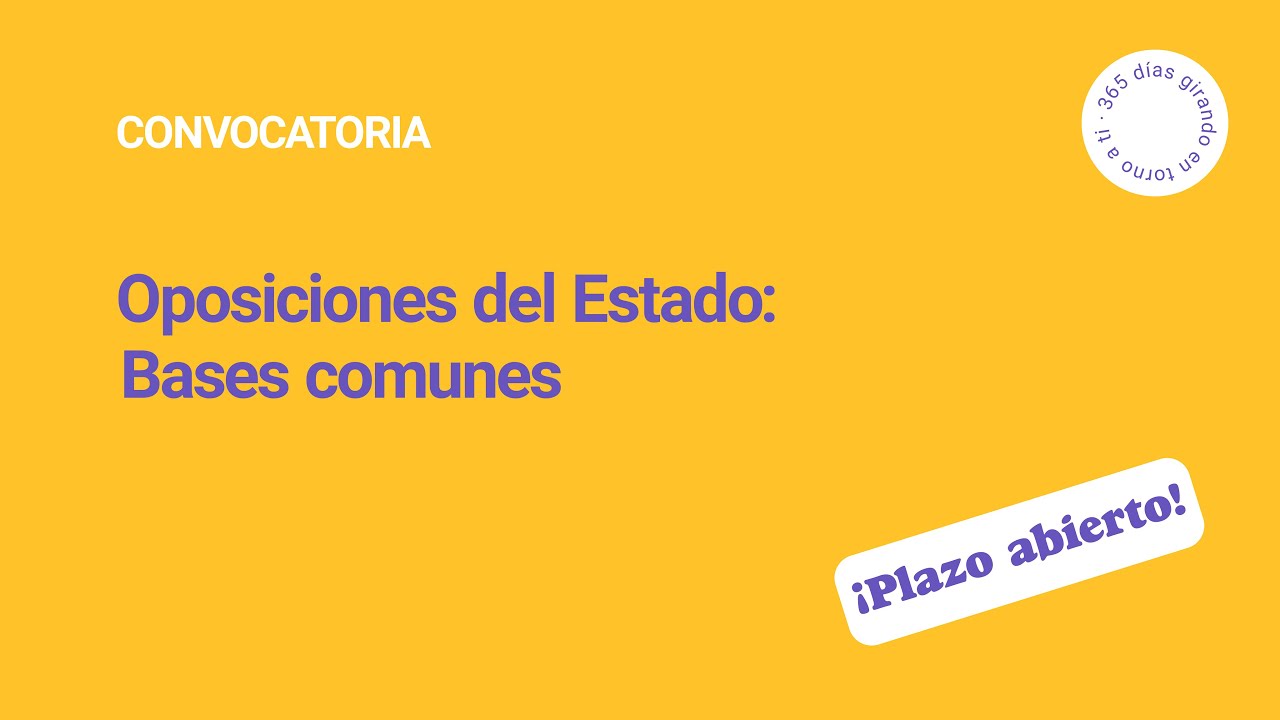 Oposiciones del Estado: estas son las bases comunes | Mundopositor 🌍