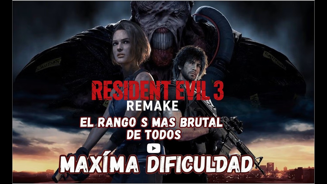 RESIDENT EVIL 3 REMAKE RANGO S MAXIMA DIFICULTAD SIN MONEDAS NI MANUAL DE COMBATE