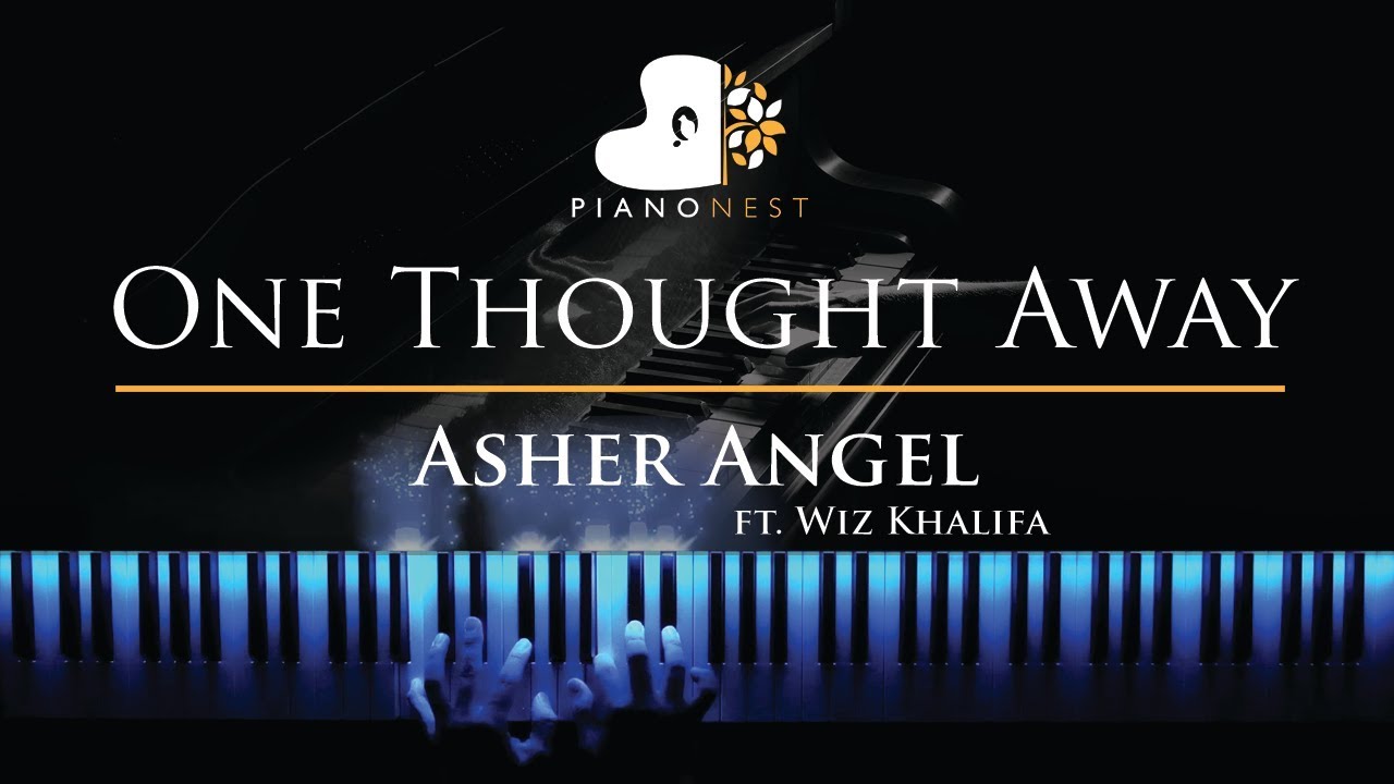 Asher Angel - One Thought Away (No Rap) - Piano Karaoke / Sing Along Cover with Lyrics