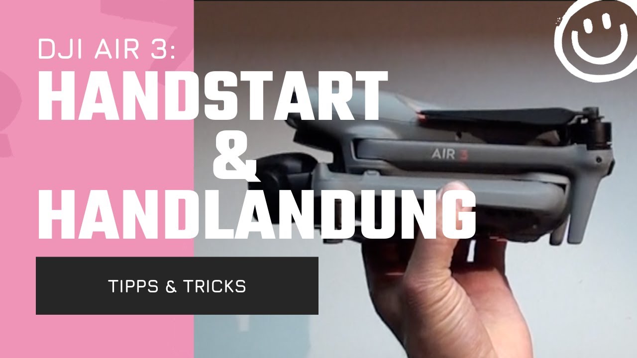 dji air 3: Handstart und  -landung