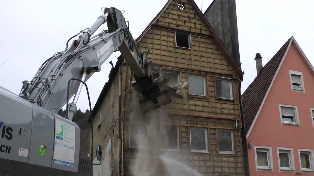 Abriss Haus Ledergasse 36 in Schwäbisch Gmünd