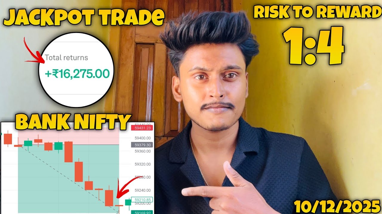 Trading Vlog 🤑Jackpot Trade In BankNifty | Option Selling With 10 Lakh Capital | Live Option Trading