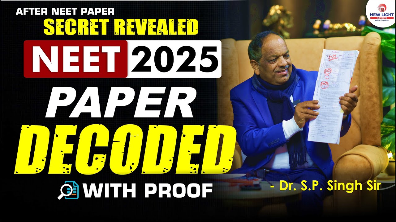 AFTER NEET PAPER SECRET REVEALED | NEET 2025 | PAPER DECODED | WITH PROOF😮 #singhsir #neet2025 #nta