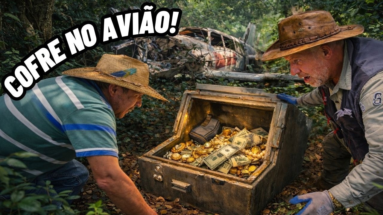 ENCONTREI UM COFRE perto DE UM AVIÃO QUE CAIU! 😱