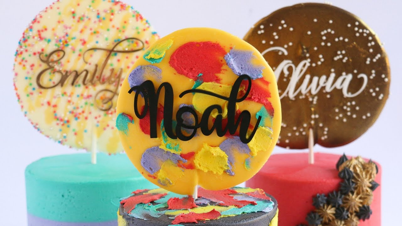 Chocolate Moon Cake Topper Tutorial-  Rosie's Dessert Spot