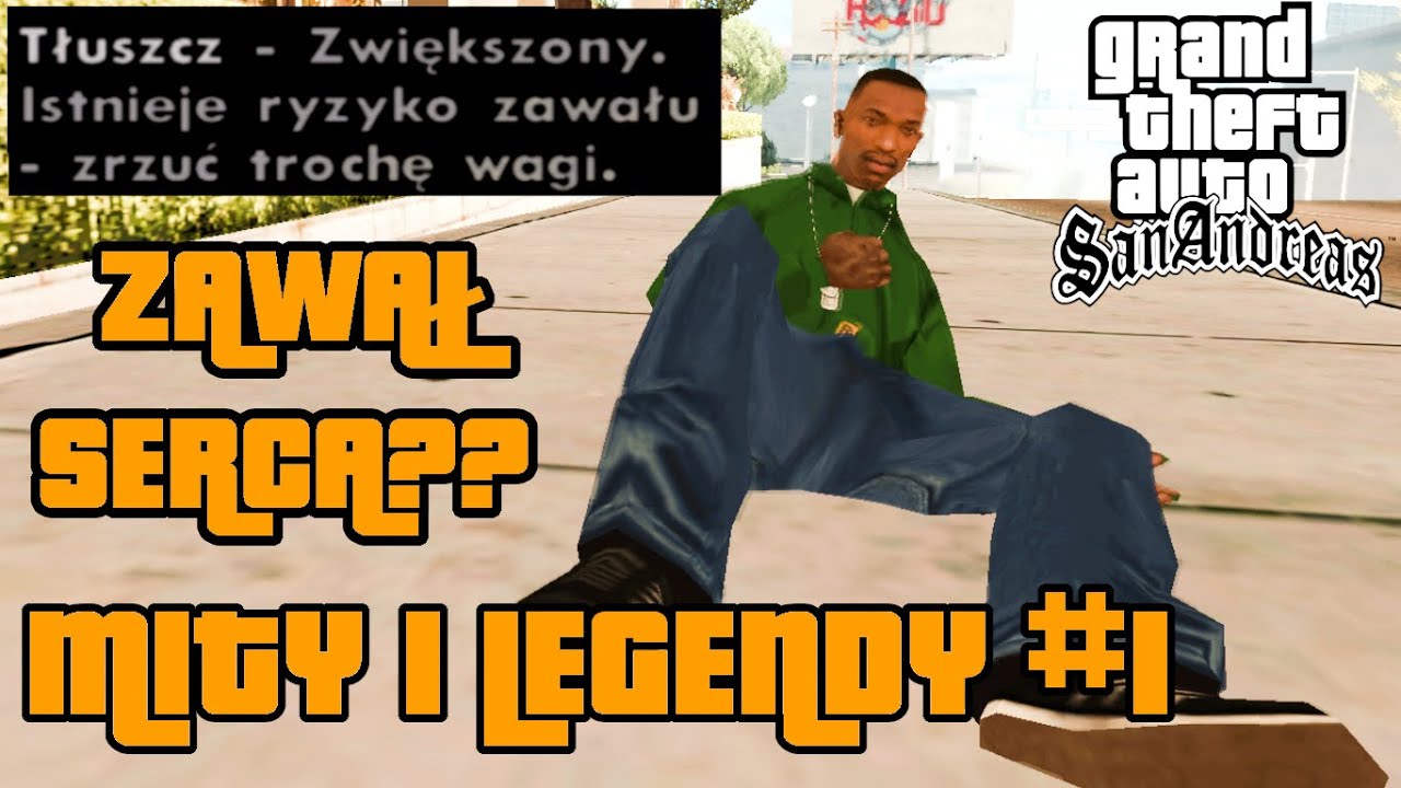Czy CJ może dostać zawału lub ataku serca? - Mity i Legendy GTA San Andreas #1 Czołg z GTA VC!