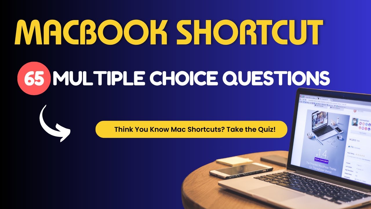 65 Mac Shortcut Keys MCQs | Test Your Expertise!