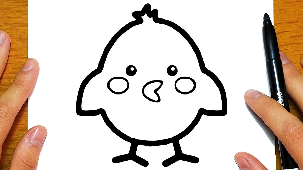 COME DISEGNARE UN PULCINO CARINO PER PASQUA  | Disegni facili ed educativi
