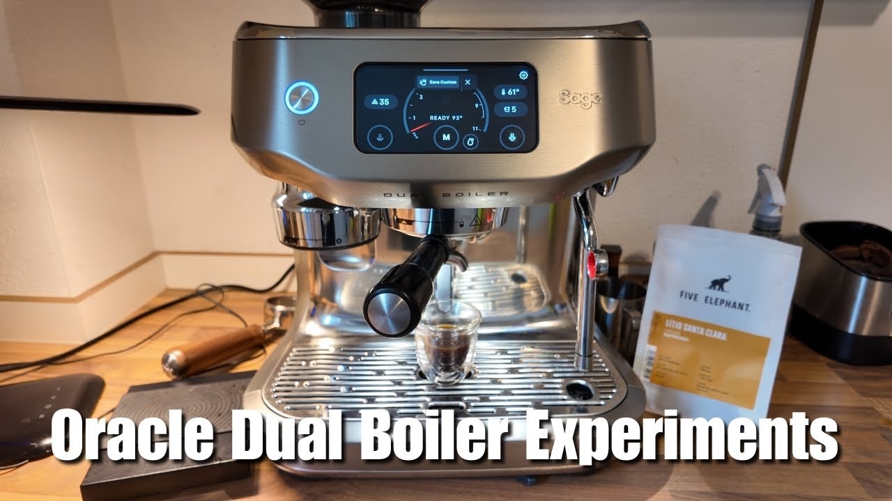 Experimenting Live with the Sage Oracle Dual Boiler - Soup, Single Dosing, Auto Milk Frothing