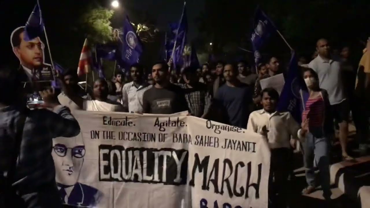 Equality March JNU🫡🎥.  #jnu #jnunews #march