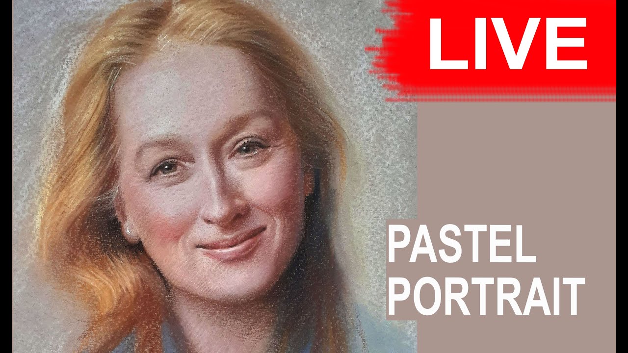 LIVE Drawing session - Pastel Portrait