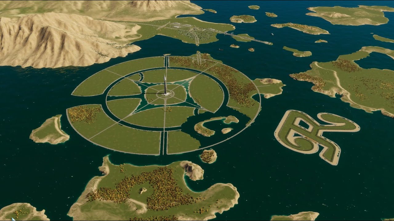 Cities Skylines 2 | Circle City Timelapse part 1 shaping the city