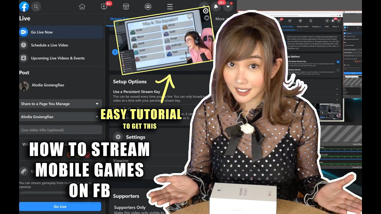 HOW TO STREAM MOBILE GAMES ON FACEBOOK!! (STEP by STEP)