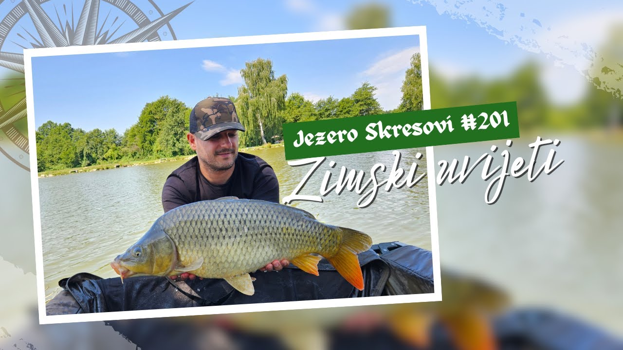 Šaranski ribolov u zimskim uvjetima, jezero Skresovi