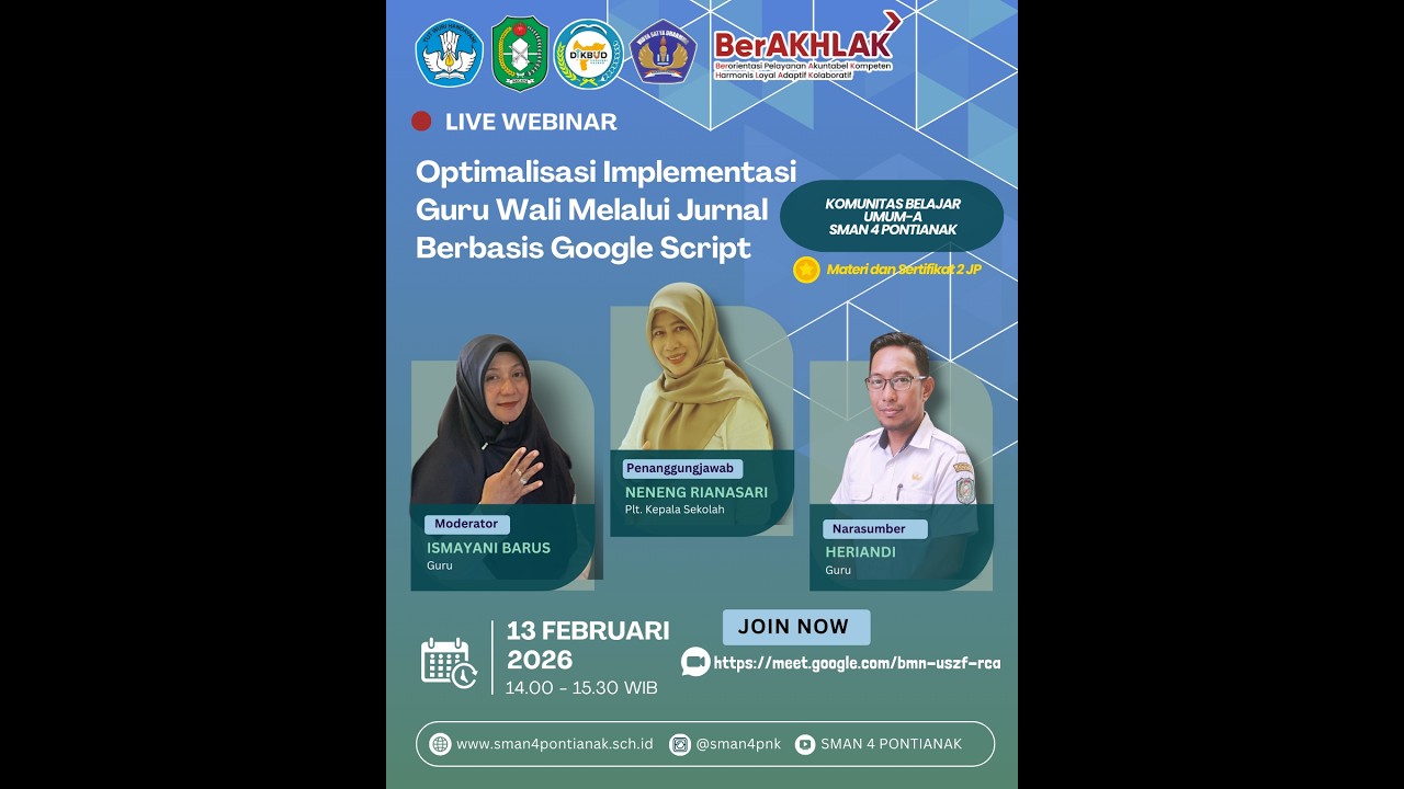 WEB KOMBEL UMUM-A  - Optimalisasi Implementasi  Guru Wali Melalui Jurnal Berbasis Google Script