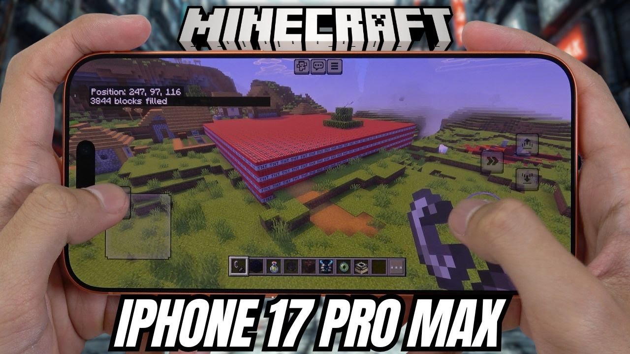 iPhone 17 Pro Max test game MineCraft | Apple A19 Pro