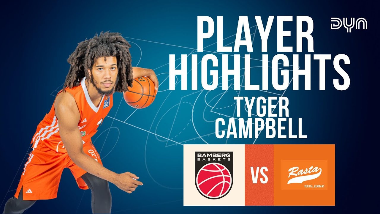 Tyger Campbell Highlights vs. Bamberg Baskets | easyCredit BBL | Dyn Basketball
