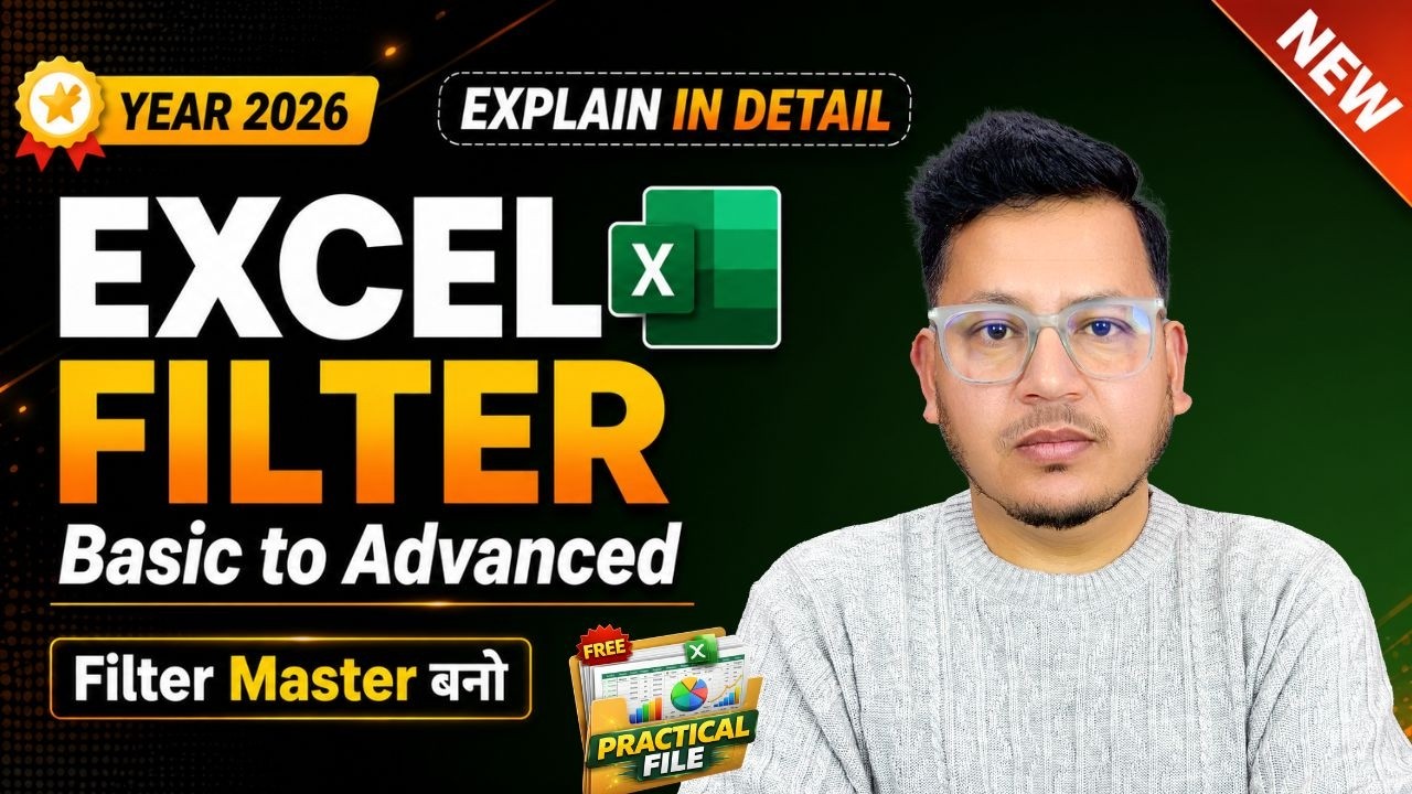 MS Excel Filter Explained in Hindi | Step by Step Guide for Beginners