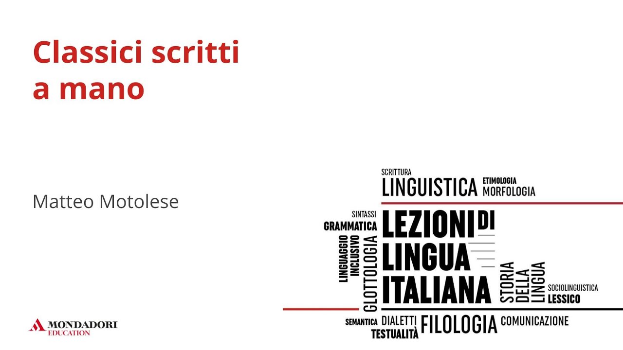 Classici scritti a mano  | Matteo Motolese