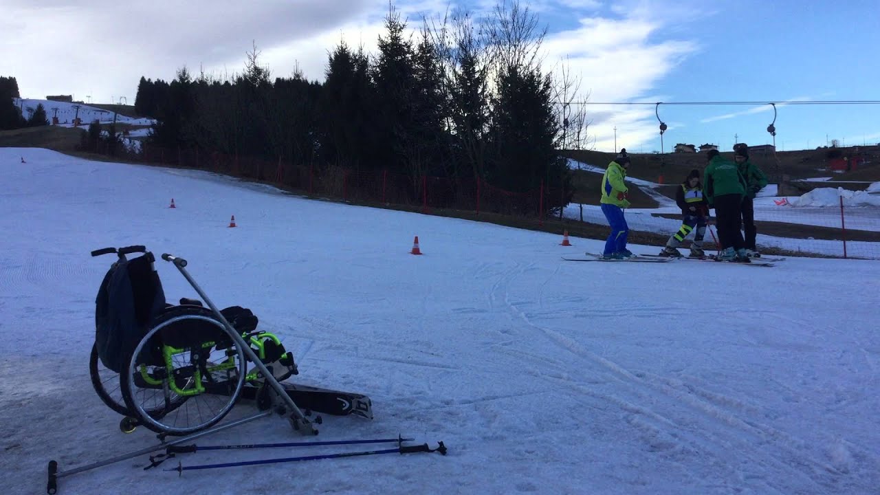 Asiago, pista di KABERLABA febbraio 2016 - Esercitazione di Erika prima della gara