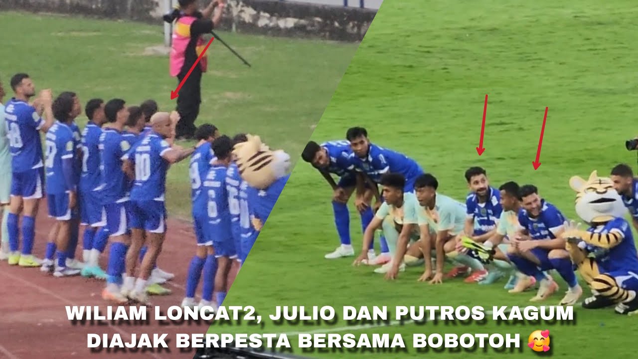After match PERSIB vs Semen Padang!! Wiliam, Putros & Julio kagum saat merayakan bersama BOBOTOH