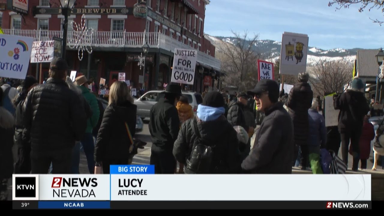 People gathered at Nevada Capitol because of recent events around the country
