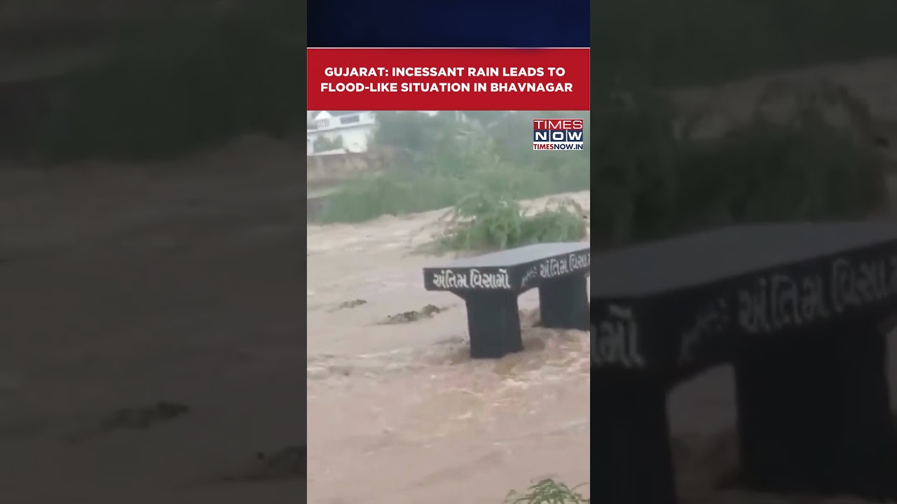 Gujarat: Flood-Like Situation In Parts Of Bhavnagar District Amid Incessant Rain | WATCH #shorts