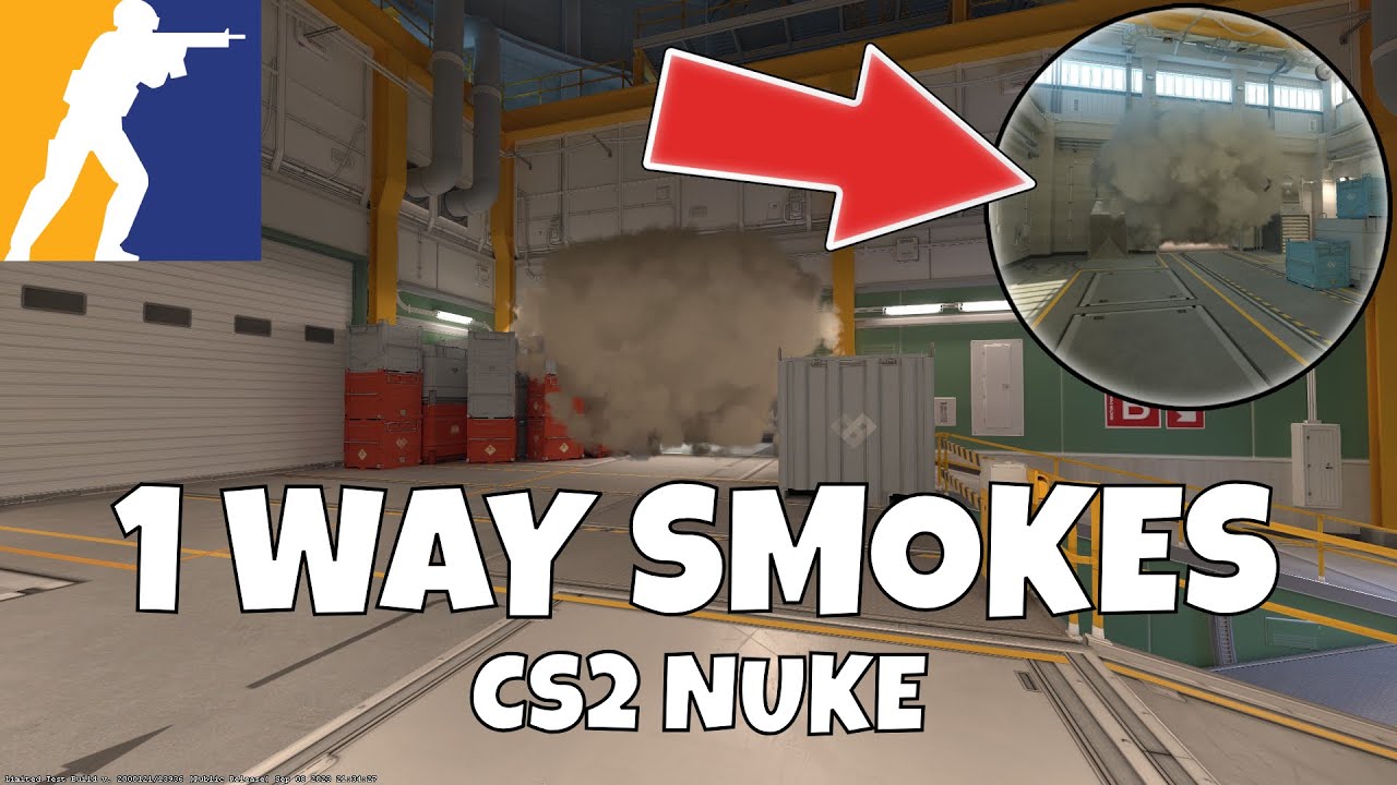 CS2 Nuke - 6 NEW ONE WAY SMOKES TO USE