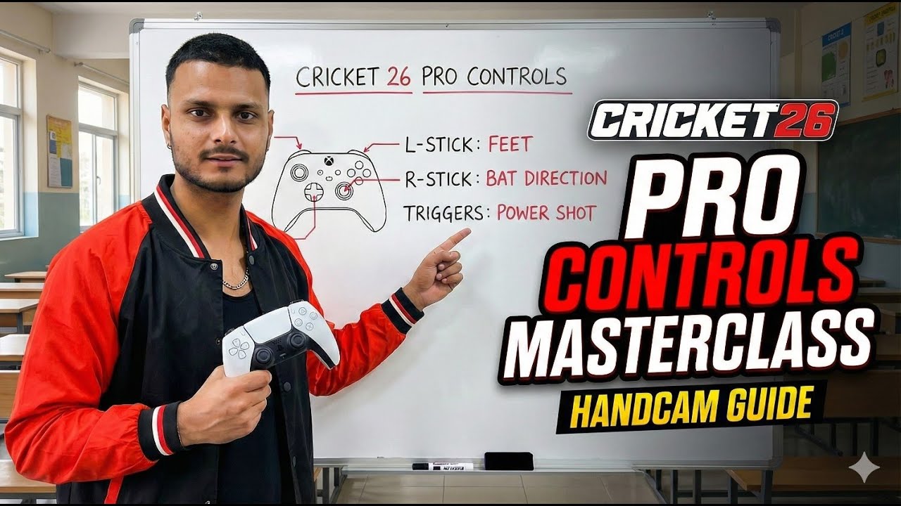 Cricket 26: Master Pro Controls in 10 Mins! 🏏 Handcam Batting Tutorial (Hindi) 