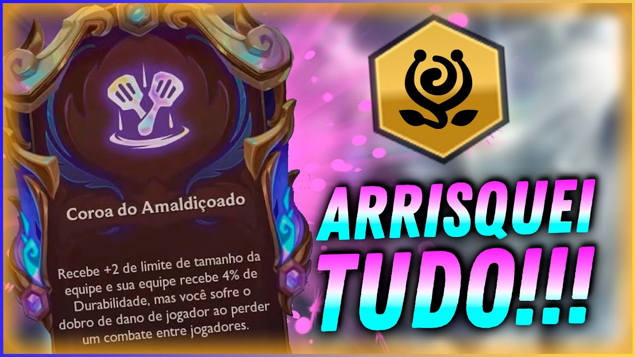 PEGUEI O APRIMORAMENTO MAIS ARRISCADO DO JOGO! A COROA DO AMALDICIOADO! | Teamfight Tactics