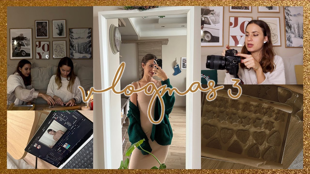 VLOGMAS 3: loreal forgatás, mézeskalács és az összes videós eszközöm (kamerák, mikrofonok, lámpák)